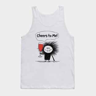 Cheers to Me!: Monster Celebrates Solo with Bubbly Whimsy Tank Top